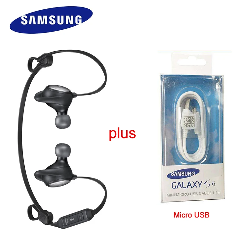 Black Plus USB SAMSUNG уровень активная спортивная Гарнитура портативный Bluetooth беспроводные наушники черный/белый шумоподавление официальный подлинный - Цвет: Black Plus USB