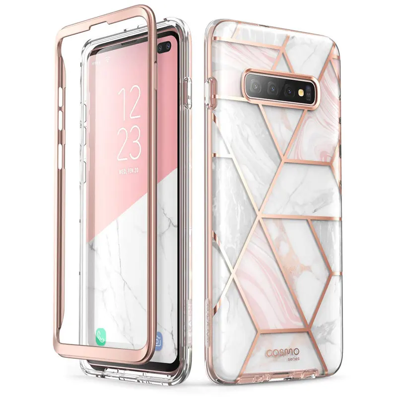 Для samsung Galaxy S10 Plus чехол 6,4 дюймов i-Blason Cosmo полный корпус блестящий чехол под мрамор чехол без встроенной защитной пленки