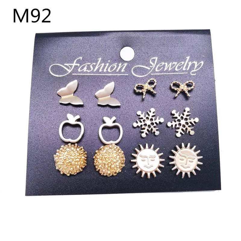 Элегантное розовое серьги-гвоздики Комплект сережек для женщин Романтический