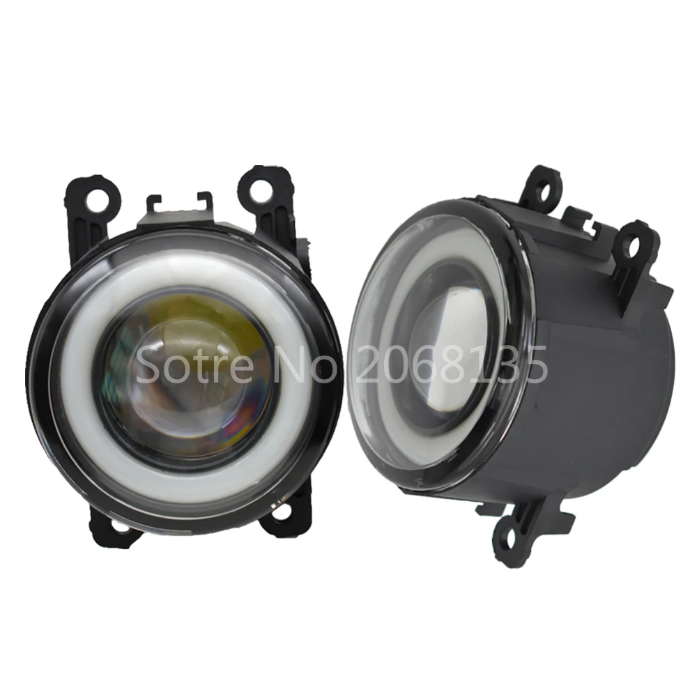 

2x LED Fog Light Angel Eye Daytime Running Light DRL For Ford EcoSport 2013-2017 For Ford Fiesta Van Box 2003-2015