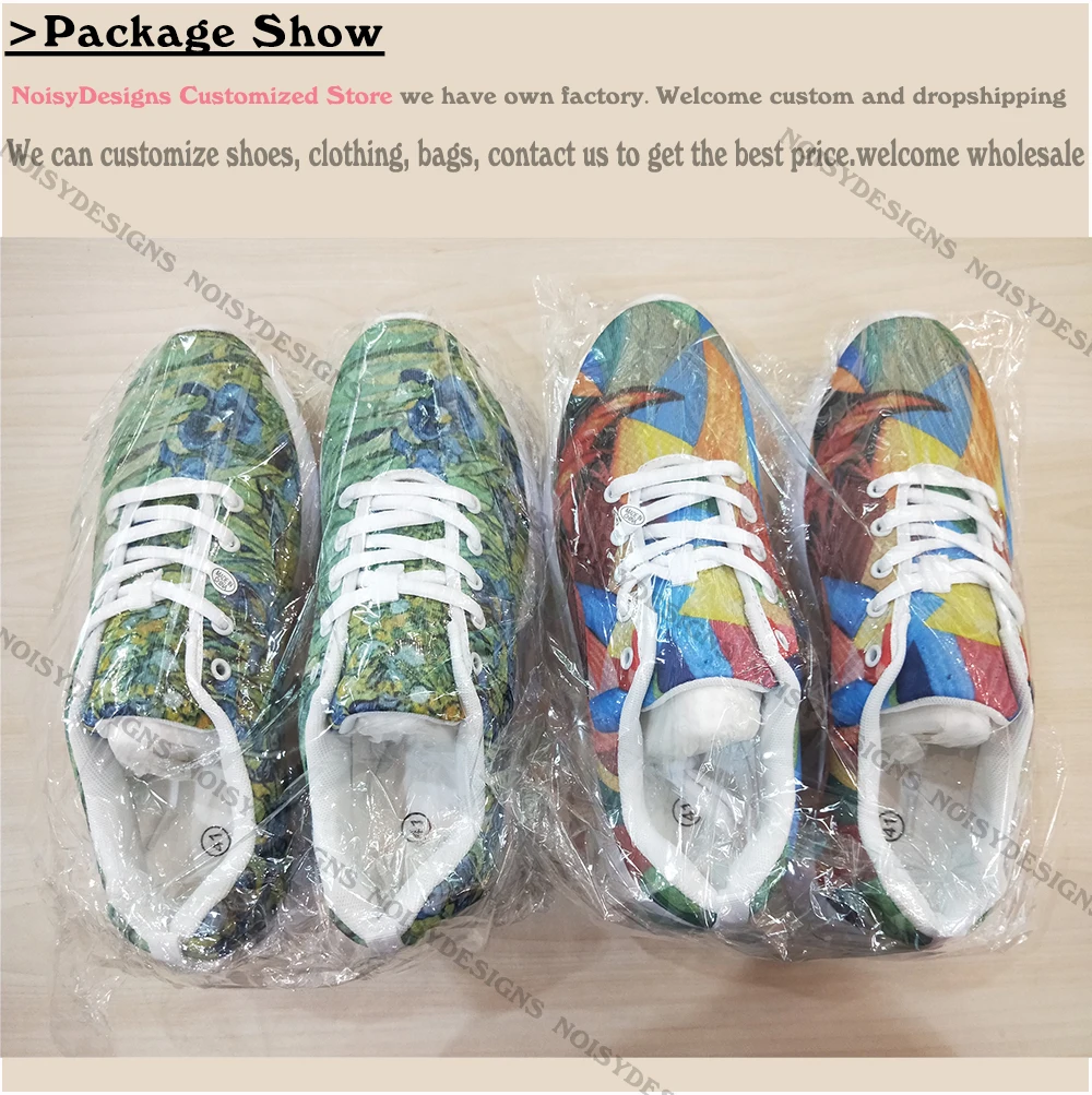 Бесшумная модная женская обувь известные картины Винсента Ван Гога ручная