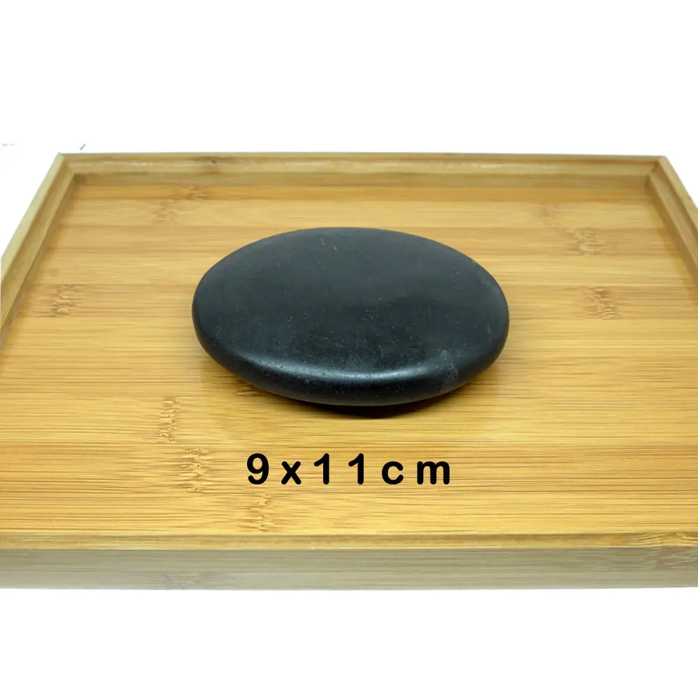 1pcs 9x11 Горячий камень, массажный набор, снимает стресс, боль в спине, забота о здоровье, акупрессура, лава, базальтовые камни для здоровья, спа-рок - Цвет: 1pcs 9x11