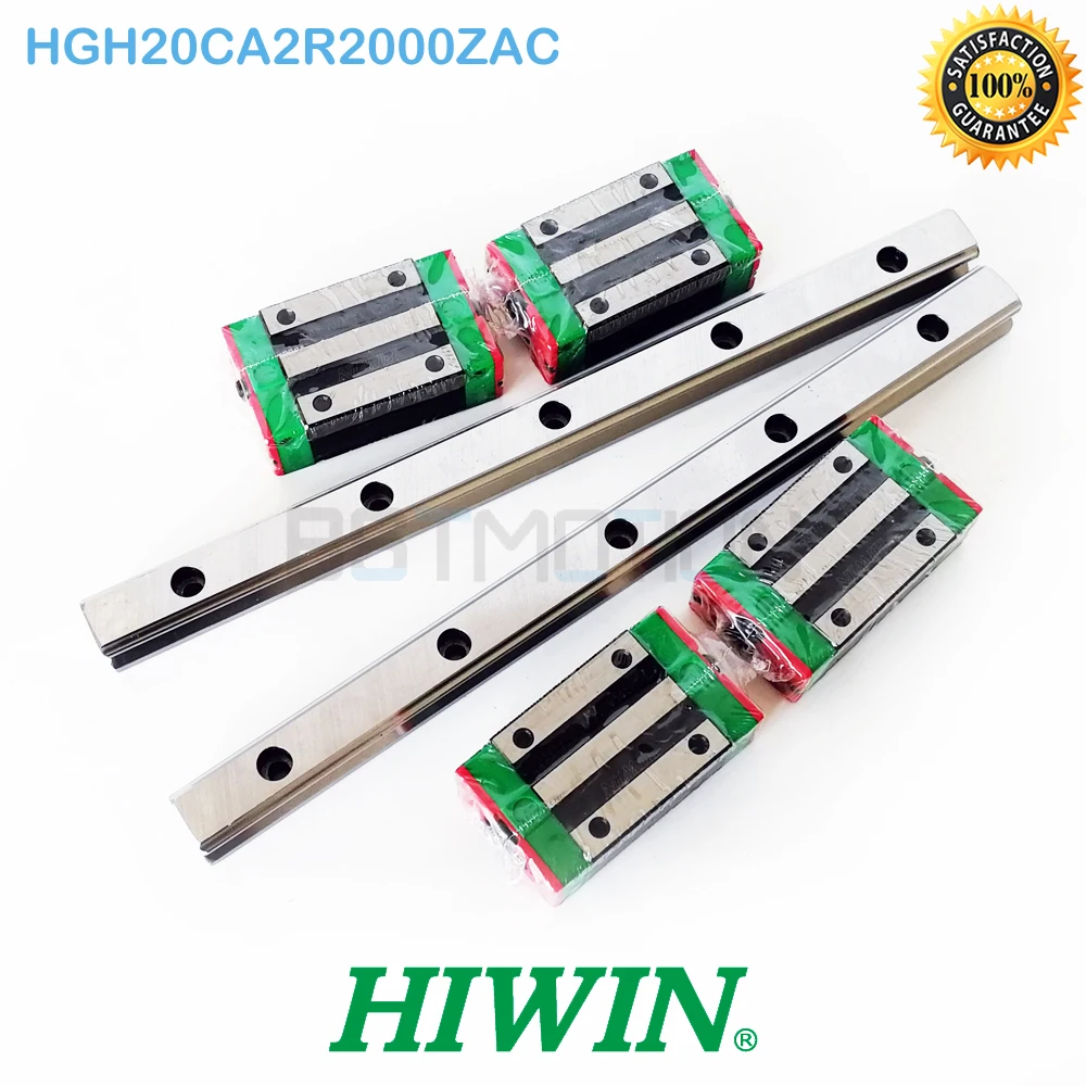 Натуральная taiwan hiwin HGR20 линейные направительные рельсы 4 шт. 2000 мм с 8 HGH20CA HGH20