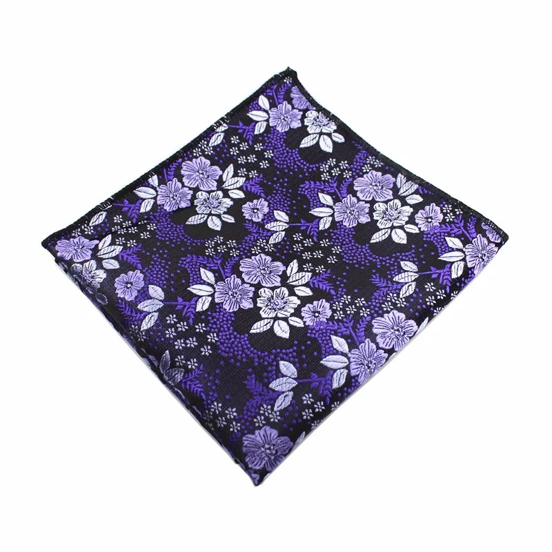 Клетчатые шелковые тканые носовые платки с узором пейсли Hanky мужские деловые повседневные квадратные карманы платок свадебные носовые платки