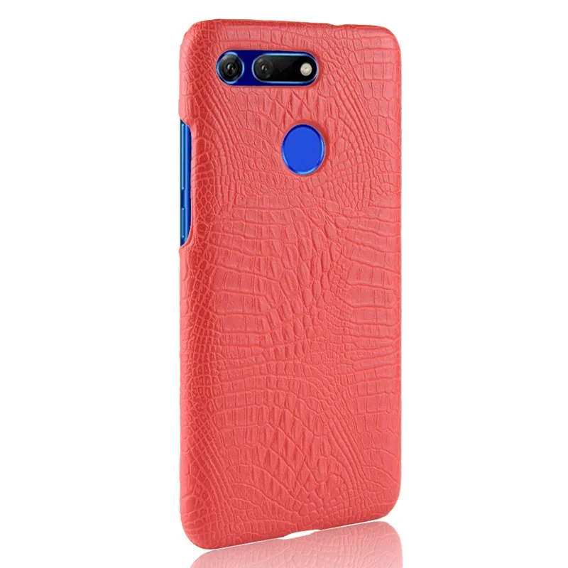 Huawei Honor View 20 phone bag case V20 Luxury Crocodile Skin PU leather Protective Case Cover For |