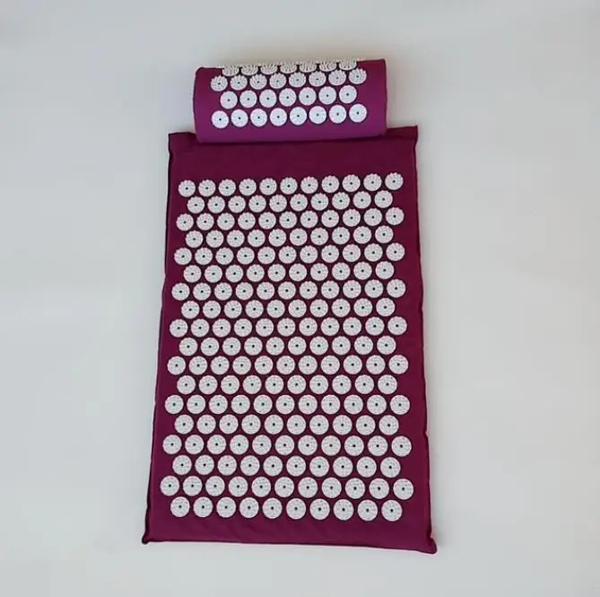small size set 2 шт./партия подушка для иглоукалывания+ коврик Массажная подушка для тела мышечный стресс облегчение боли тело акупрессурный массажер Спайк йога коврик - Цвет: small size set