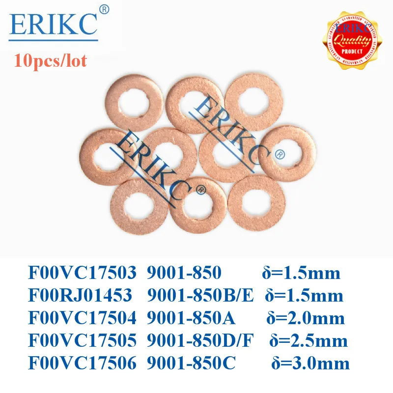 ERIKC F00vc17503 инжекторные медные кольцевые шайбы прокладки F00vc17504 впрыскивающая