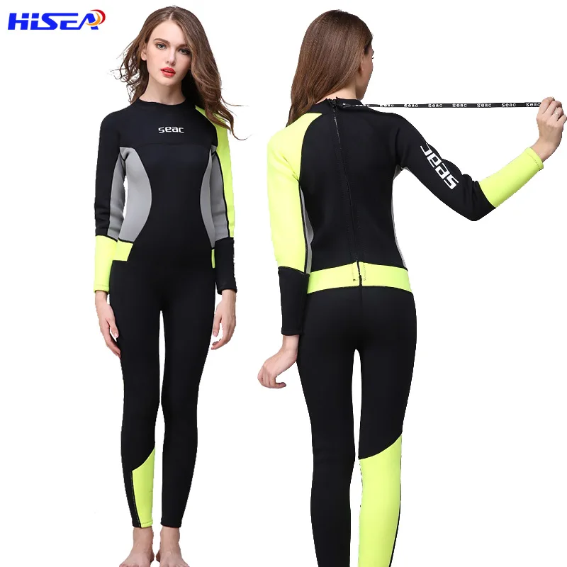 Гидрокостюмы Hisea женские неопреновый гидрокостюм для дайвинга Сноркелинга