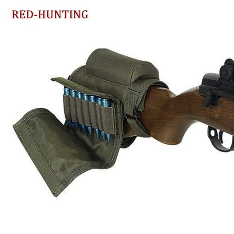 

Rifle Buttstock Adjustable Tactical Cheek Rest Pad Ammo Pouch with 7 Shells Holder for Hunting Shooting