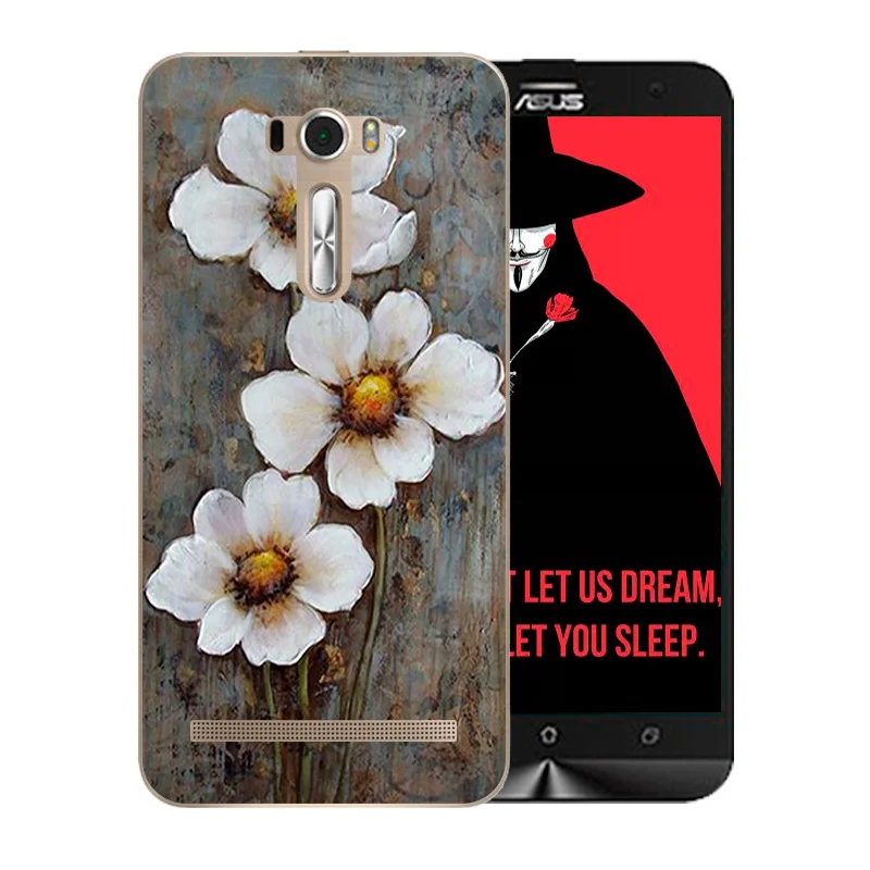 Soft TPU Case for Asus ZenFone 2 Laser ZE550KL 5.5inch Van Gogh Pattern Cover Zenfone Ze551kl Z00LD |