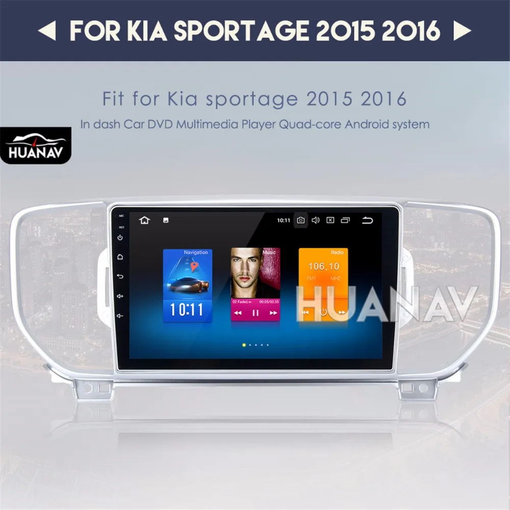 

Car 2 din radio GPS navigation for Kia Sportage 2015-2016 gps navi Android 8.0/Android 7.1 Auto multimedia stereo head unit