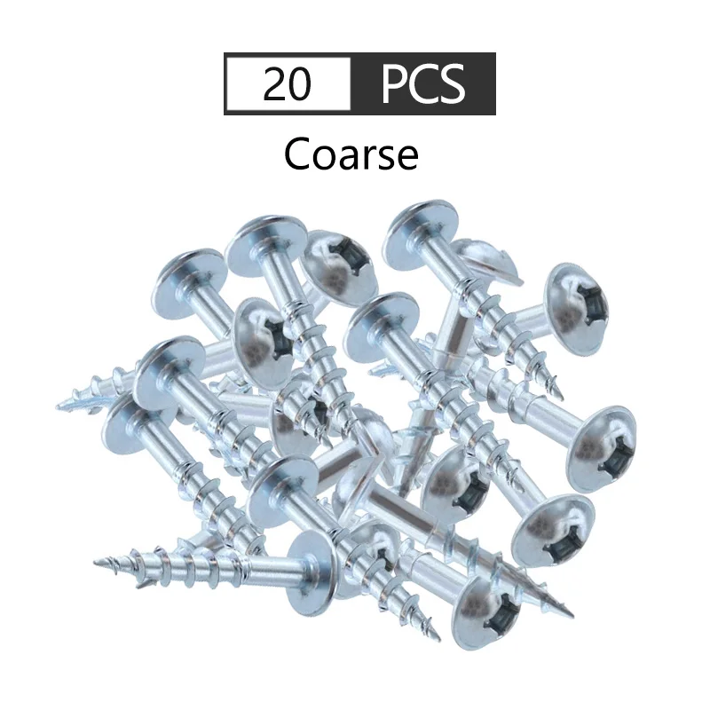 Coarse-M4-25mm-20pcs Винт для карманного отверстия 4*25 мм Самонарезающий винт тонкой/грубой Phillips& квадратная омывающая головка набор винтов для карманного отверстия джиг системы - Цвет: Coarse-M4-25mm-20pcs