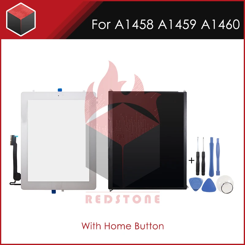 Новый черно белый ЖК дисплей с сенсорным экраном для iPad 4 A1458 A1459 A1460 панель