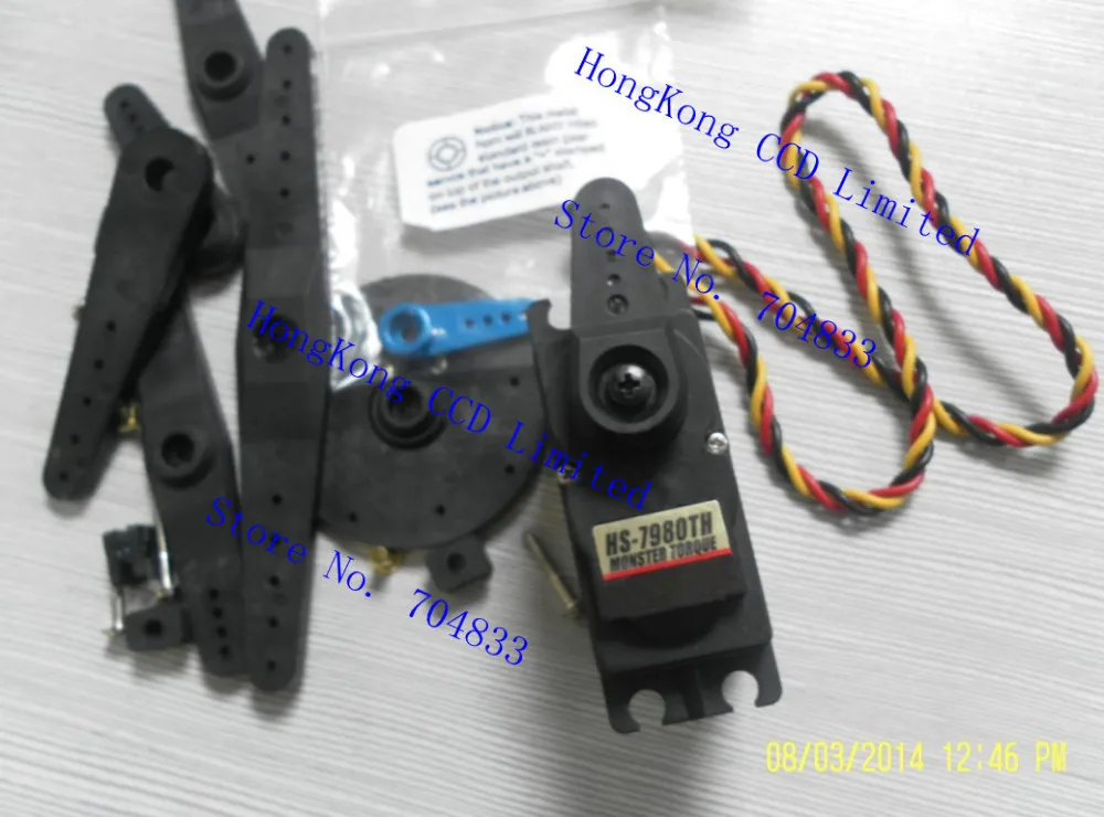 

HS-7980TH titanium gear digital servo Torsion kg cm (6.0V7.4V) 3644 43.8 x 22.4 x 40