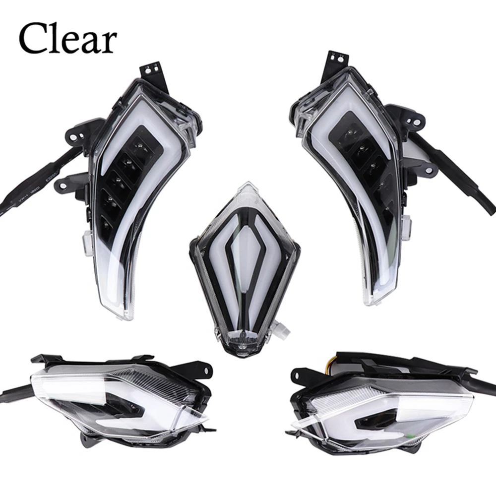 KEMiMOTO светильник для YAMAHA Tmax 530 TMAX530 2012 2013 передний указатель поворота светильник задний фонарь стоп-сигнала Светодиодный фонарь светильник