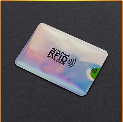 5 шт. Анти Rfid Блокировка ридер замок держатель для карт ID банковский Чехол для карт Противоугонный кредитный держатель для карт защита Алюминия H119 - Цвет: flash silver-card ho