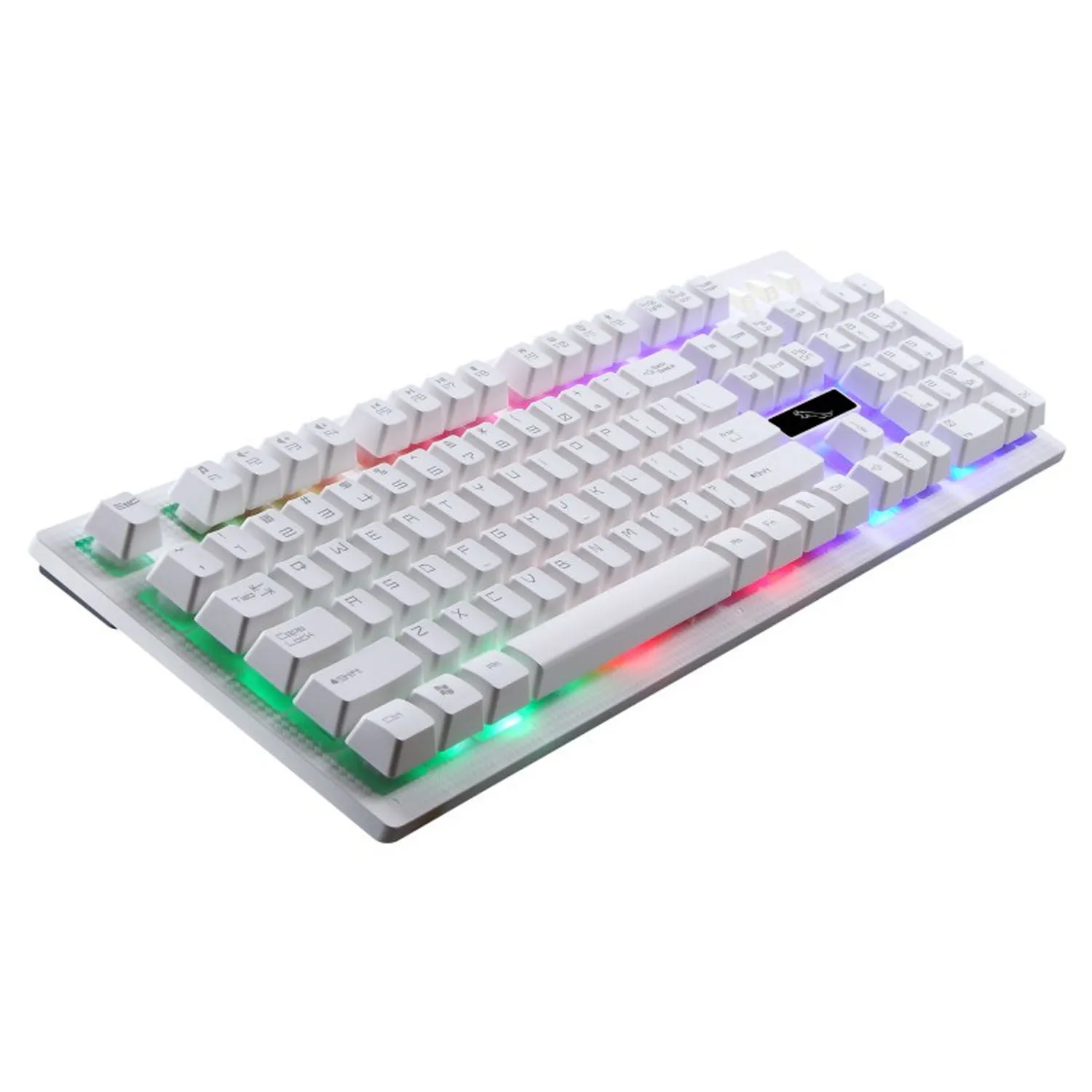 Vococal USB RGB игровая клавиатура проводной красочные Подсветка Клавиша клавиатуры