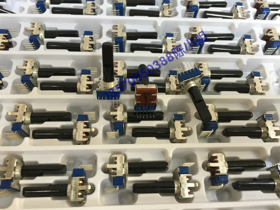2PCS/LOT ALPS alpine RK12L1230C2M double connected 6 foot potentiometer W50K with midpoint shaft 23 | Обустройство дома