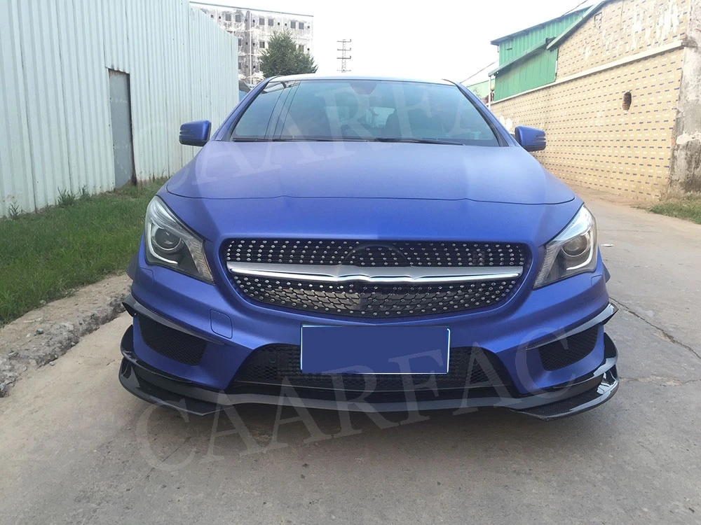 2 шт. передние губные сплиттеры спойлер для Mercedes Benz cla Class 2013- Универсальный Автомобильный боковой Canards Winglet