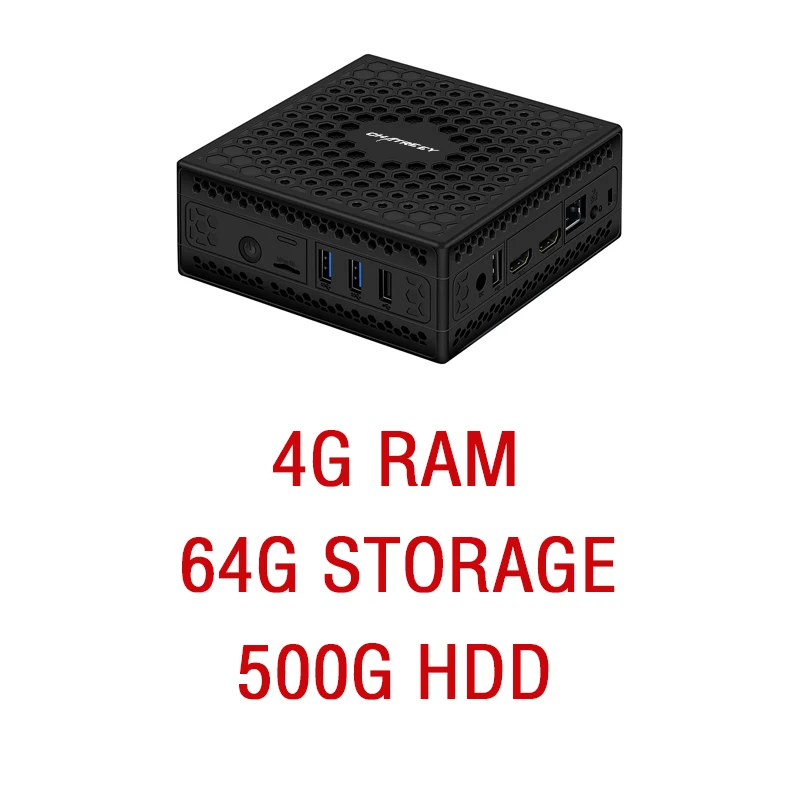 Red Chatreey AC1-Z безвентиляторный мини ПК Встроенный Intel celeron j3455 j4105 четырехъядерный двойной Дисплей HDMI windows 10 linux HTPC компьютер - Color: Red
