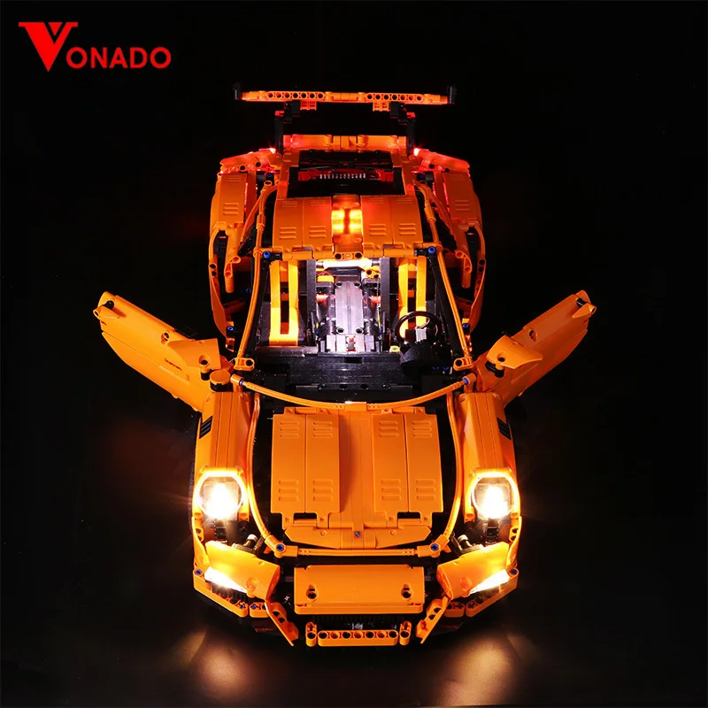 Светильник Набор для 42056 Porsche Technic Race Car 20001 3368 строительные блоки кирпичи игрушки