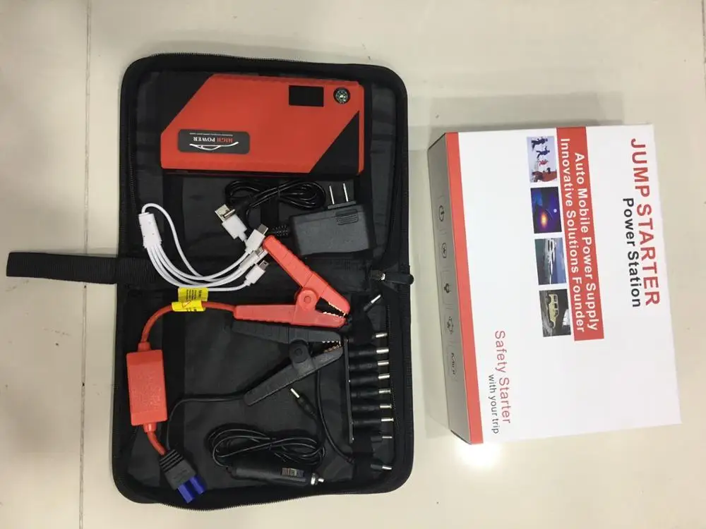 JX31 carrying box Автомобильный стартер 600A 12V пусковое устройство power Bank бензиновый дизельный автомобиль батарея бустер зарядное устройство Buster автомобильный стартер CE - Цвет: JX31 carrying box
