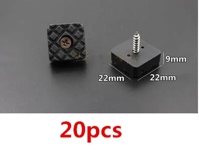 H 20pcs 1 упаковка Нескользящие столешницы, колпачки для пола для мебели, ножка для ногтей, резиновая подставка для ног, амортизатор, аксессуары для оборудования - Цвет: H 20pcs