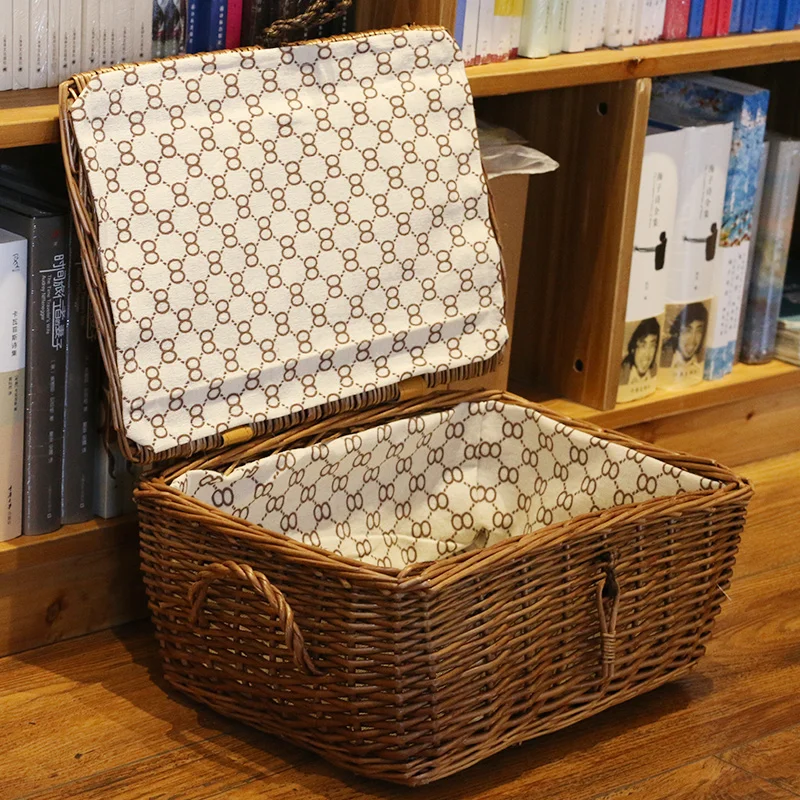 Сельский стиль ручной работы из ротанга корзина для хранения белья хранение