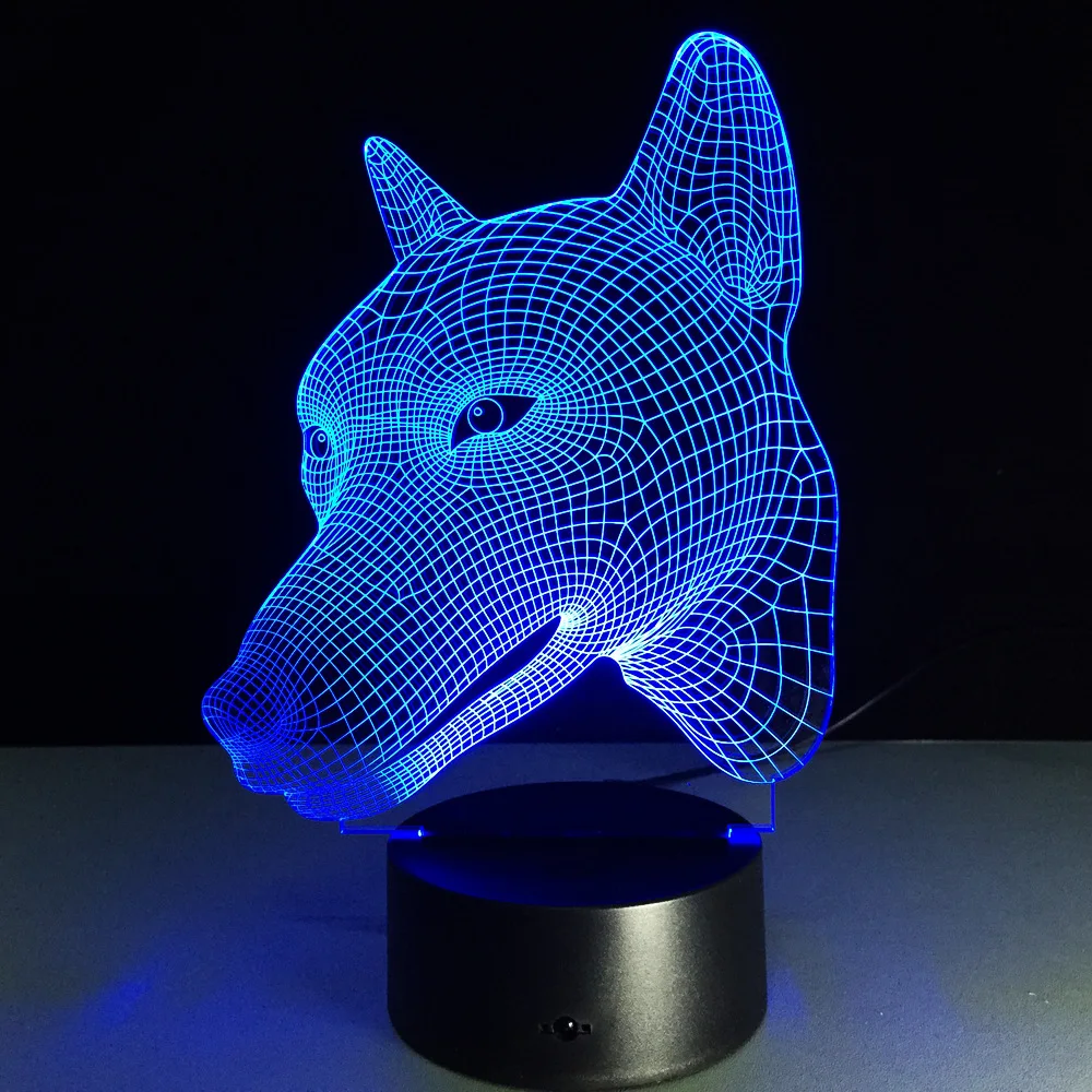 7 Красочные 3D визуальный сенсорный стол светильник светодиодный потолочный