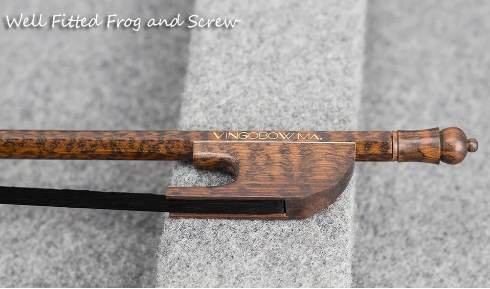 610VB 4/4 Размер светильник в стиле барокко Скрипка Лук Snakewood палочка и лягушка натуральный черный конский волос легкий контроль аксессуары для скрипки