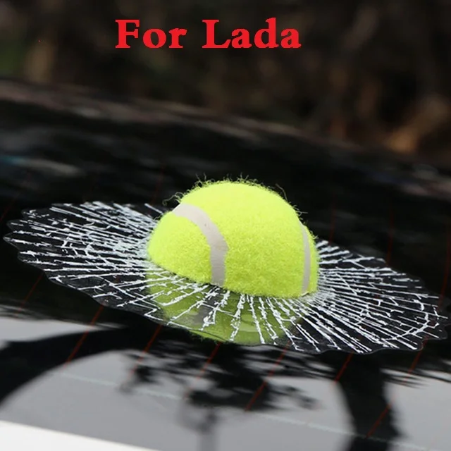 Наклейки для авто Забавные 3D наклейки с теннисным мячом Lada Oka 2105 2106 2107 2109 2110 2112 2113