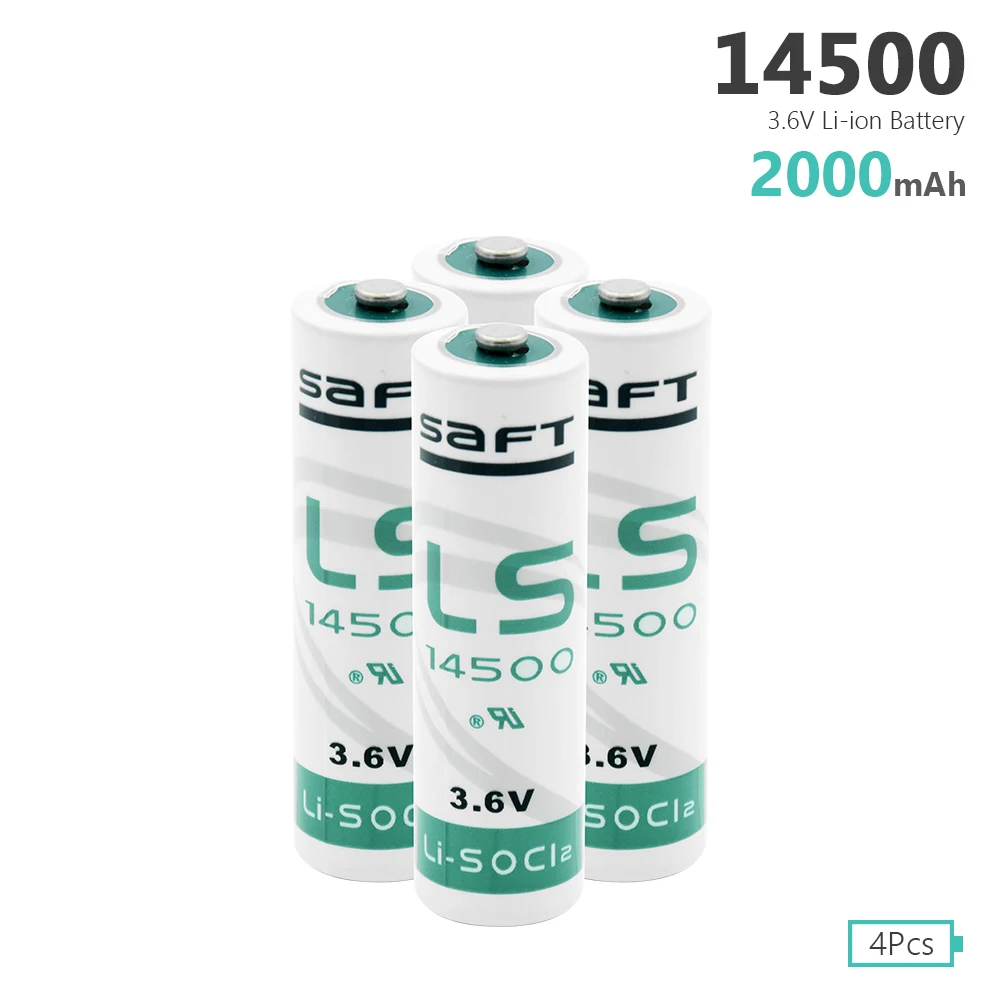 YCDC высокое качество 4 шт. AA 14500 3,6 В литиевая батарея для газового счетчика сигнализации LS-14500 ER14505 батареи