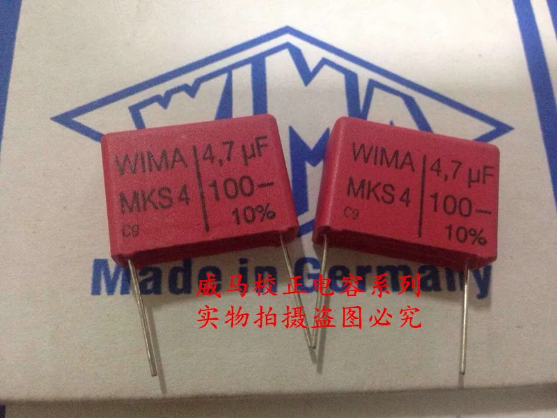 2020 hot sale 10pcs/20pcs Germany WIMA capacitor MKS4 100V4.7UF 100V475 4u7 P: 22.5mm Audio capacitor free shipping