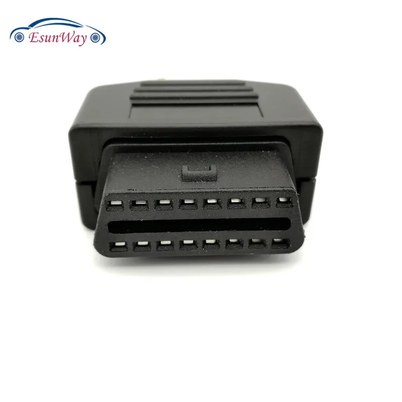 Диагностический прибор OBD2 16 контактный корпус БД гнездовой разъем 90/180