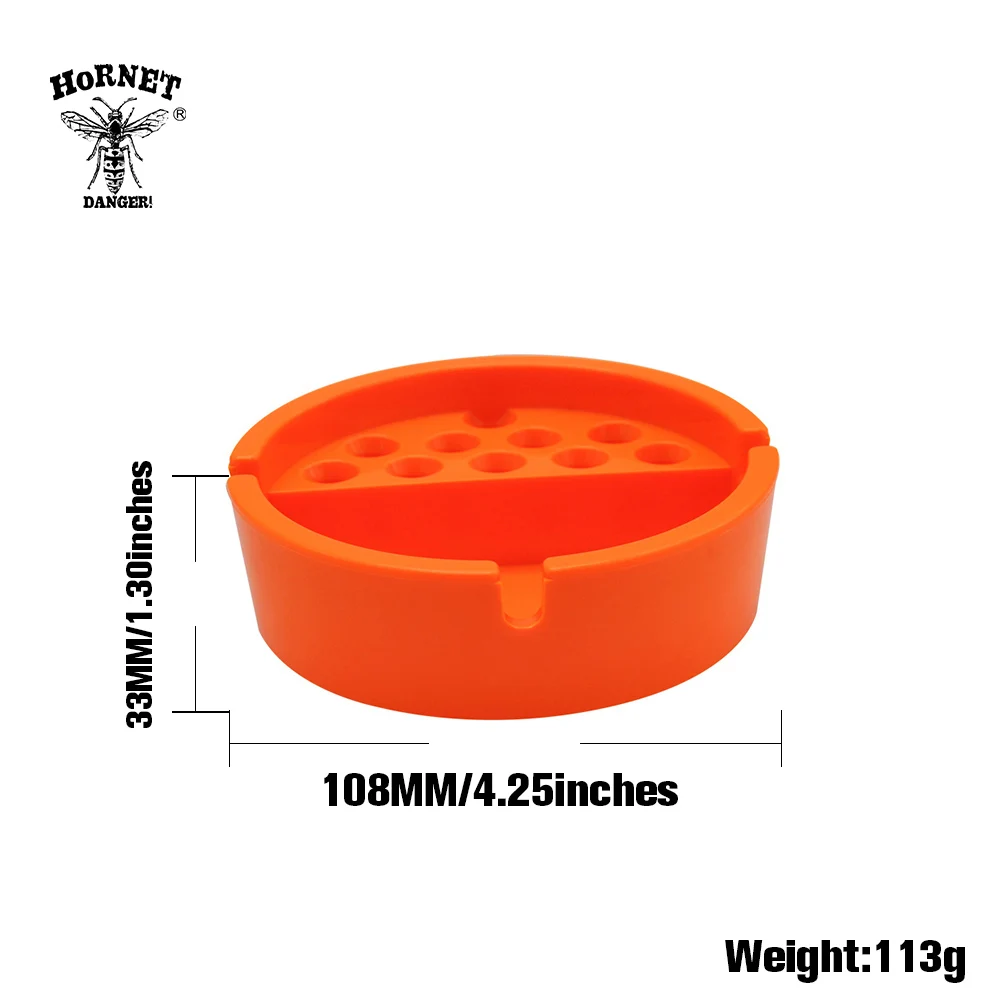 HORNET ABS Plastic Cigarette Smoking Cup Ashtray With 10pcs Ash Holder Snuff Storage Hole Car Smoke | Дом и сад