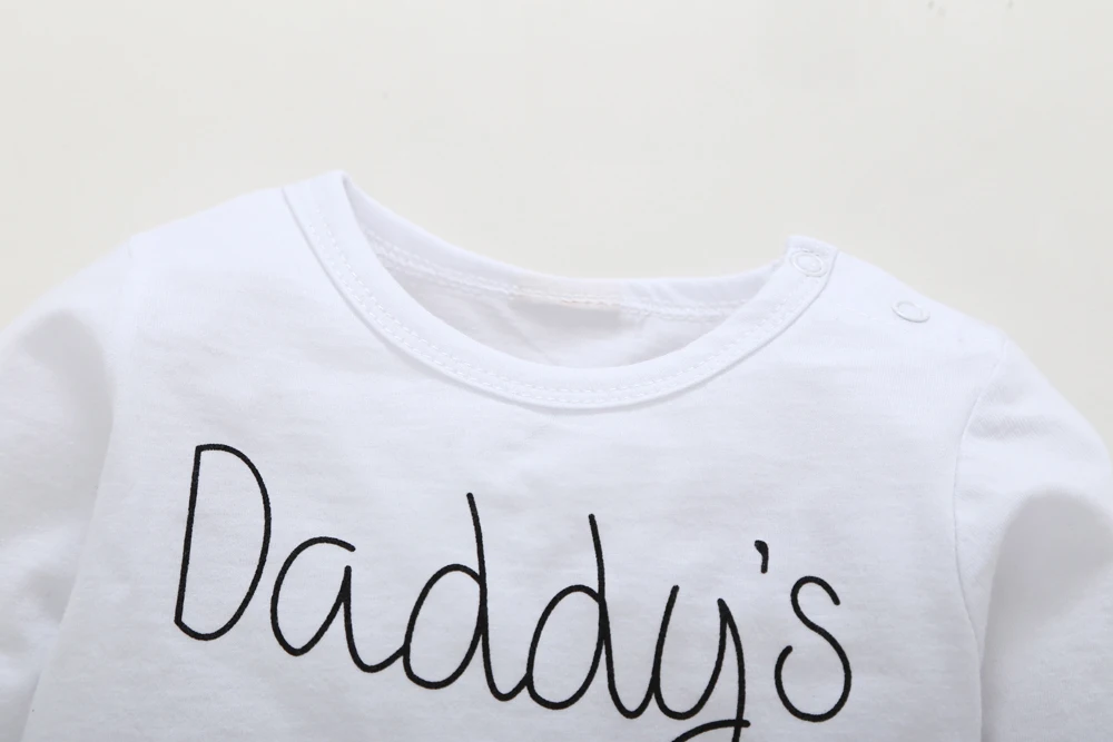 Комплекты из 3 предметов с надписью для малышей принтом Daddy's маленьких девочек