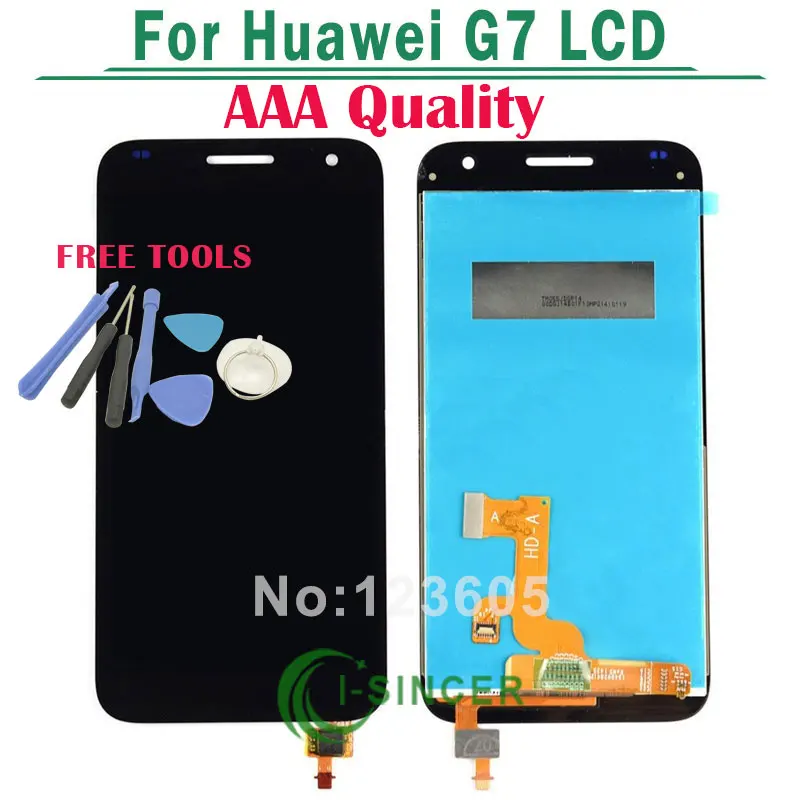 ЖК дисплей для huawei Ascend G7 L01 L03/TL00/UL10/UL20 Дисплей Сенсорный экран планшета Ассамблея
