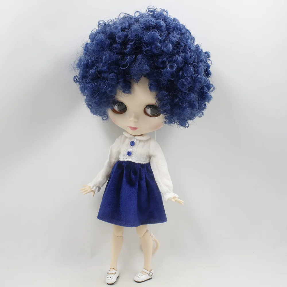 Кукла блайз ICY DBS No.BL6221Blue афро волосы шарнирное тело белая кожа Neo 1/6 BJD ob24 аниме