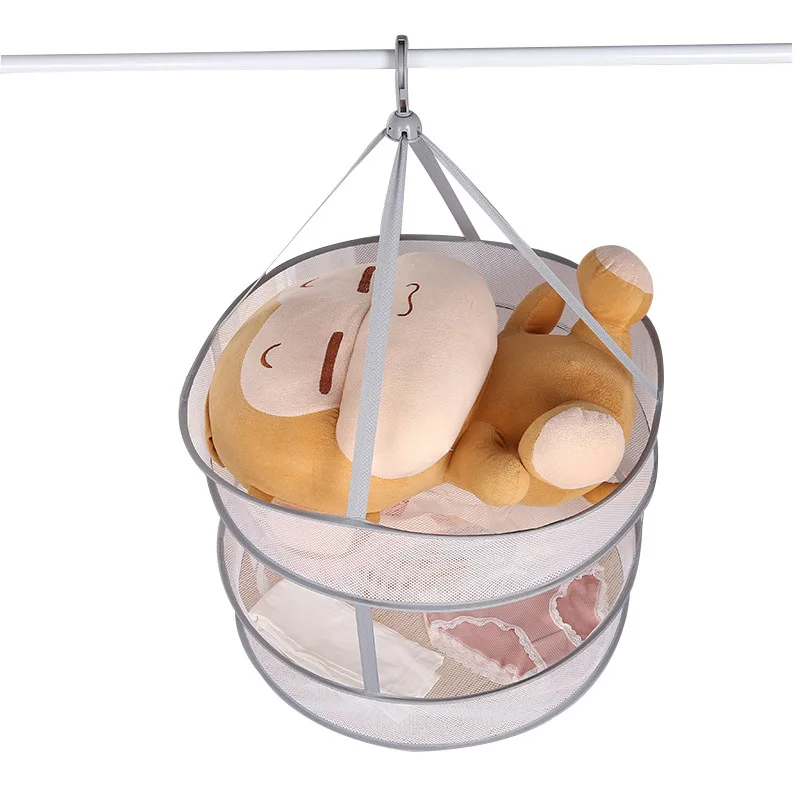Windbreak clothes drying basket folding net single double three-layer rack wholesale | Дом и сад