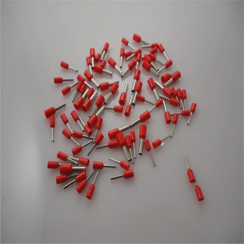 

1000 шт. 22 AWG 0, 5 мм2 Изолированный конец шнура, наконечники провода E0510