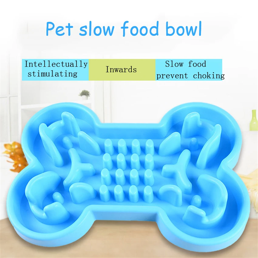 Pet Dog Cat Интерактивная медленная миска для еды прочная силиконовая противоскользящая собачья кормушка для кормления большие миски для собак