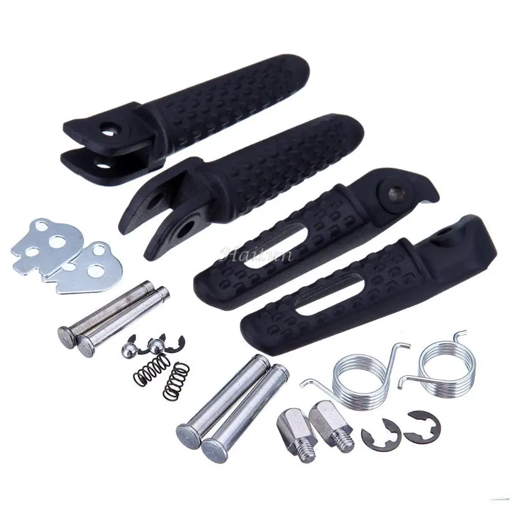 Черная передняя и задняя Подножки мотоцикла для Honda CBR 600 RR 2003 2004 2005 2006 1000 2011