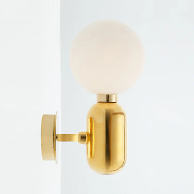 

Post Modern Glass Wall Light Designer Glass Ball LED Wall Lamp Wall Mounted Lighting Fixture for Bedside Living Room Hallway
