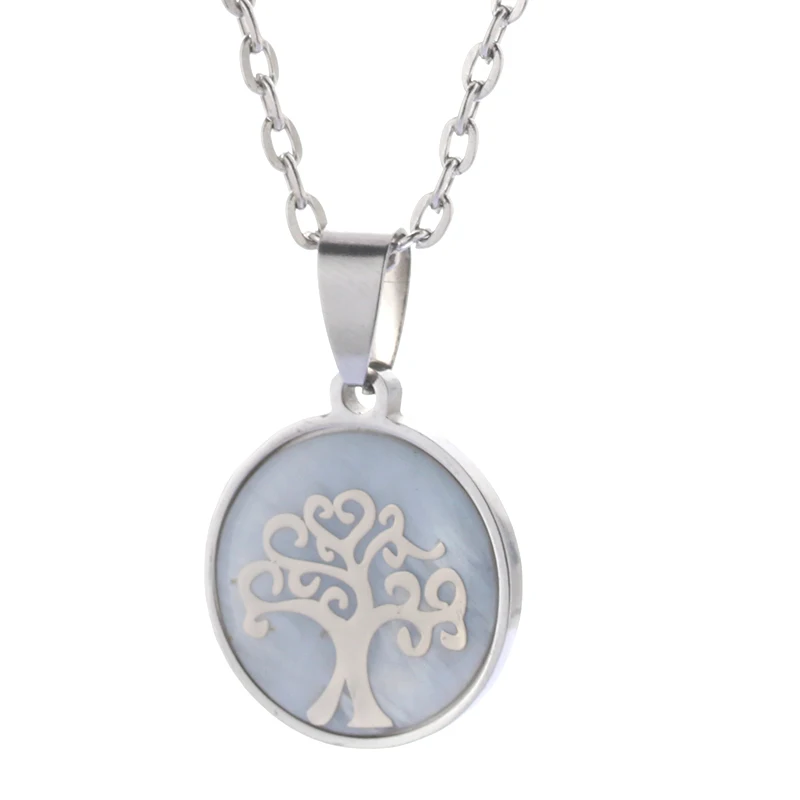 

2018 New Fashion Life Tree Long Necklace Shell Pendant Queen Holiday Gift 1pcs