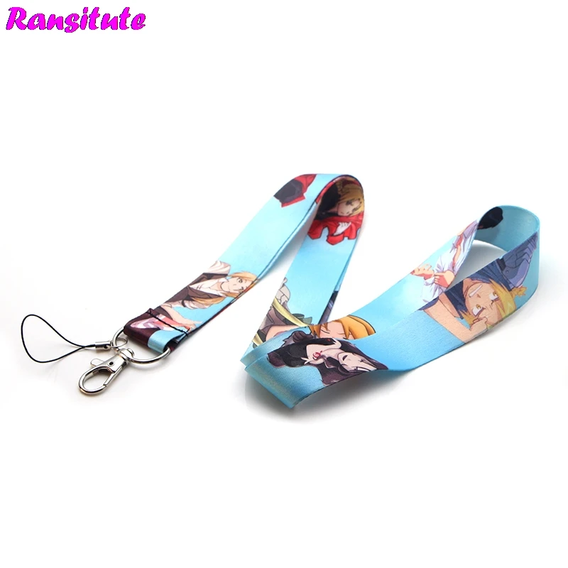 Ransiture R324 аниме Стальной Алхимик ремешок для шеи ключей ID карта мобильный телефон