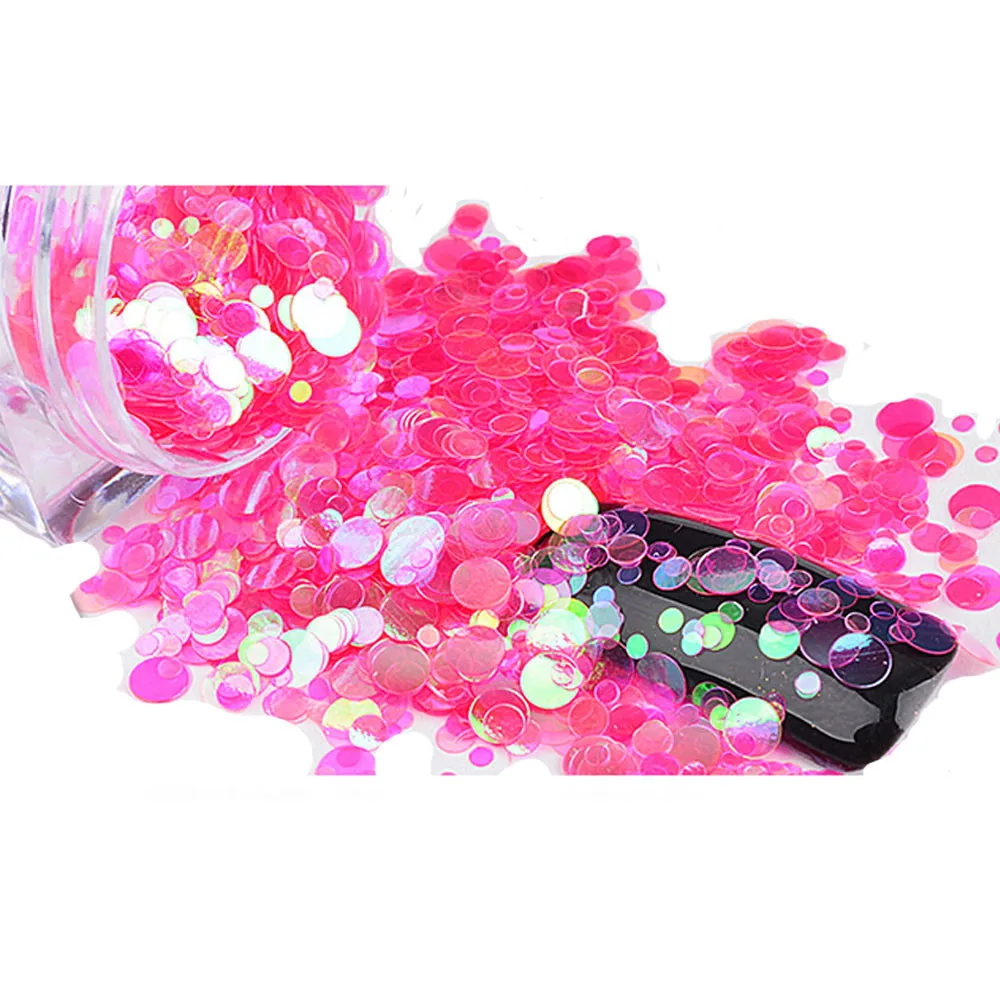 Дизайн ногтей мини круглый тонкий блестка Глиттеры для Sparkly блесток декоративные