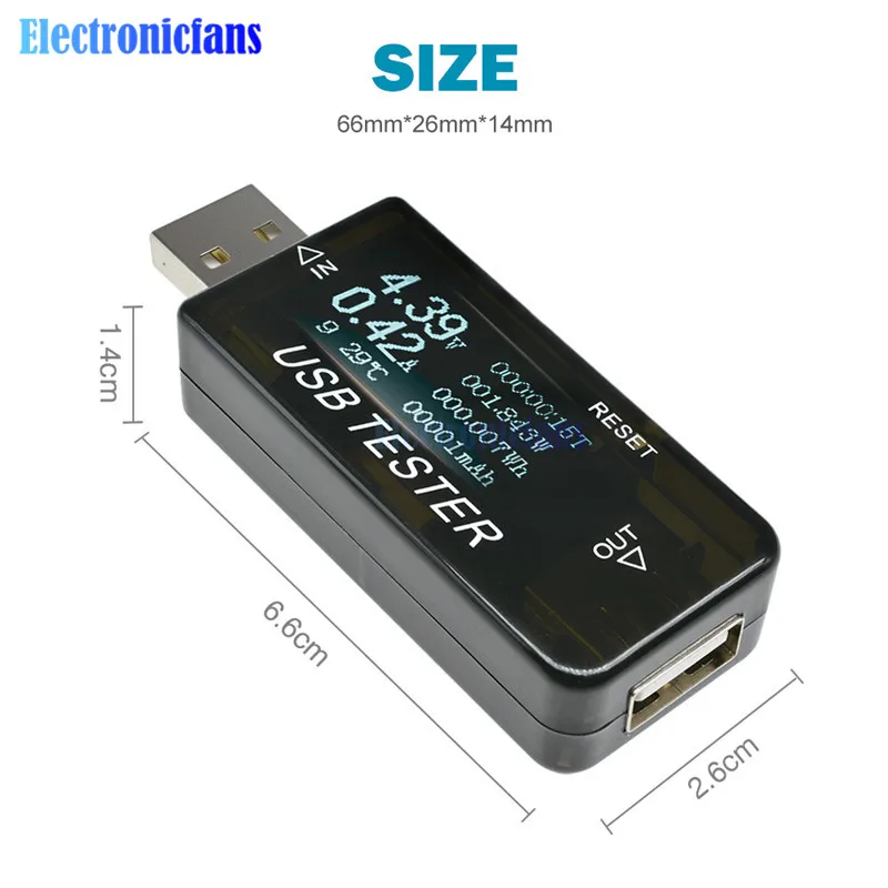 6 в 1 0-5A DC 4-30 в USB порт тестер дисплей напряжение тока мощность USB вольтметр мощность амперметра тестер мультиметр