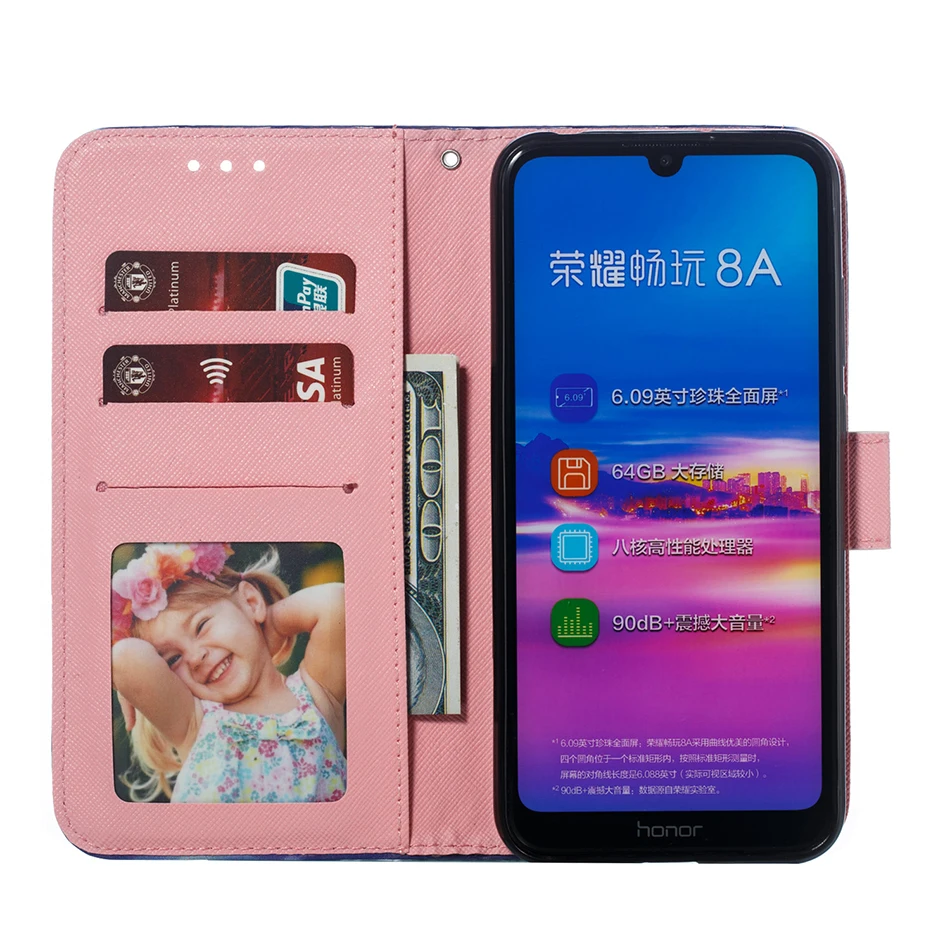 Чехол для телефона Huawei Honor 10 Lite Play 8A 8C 8X V20 Y9 Y6 2019 P умный чехол с цветными бабочками