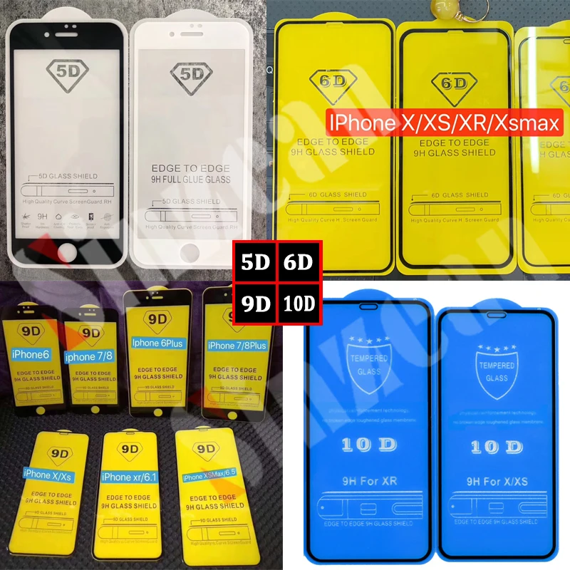 Закаленное стекло 9D для iphone 12 MINI/12 PRO/XS max/XR/11 Pro Max/XR/6/1000 Plus/SE 7/8 10D 2020 шт.|Защитные
