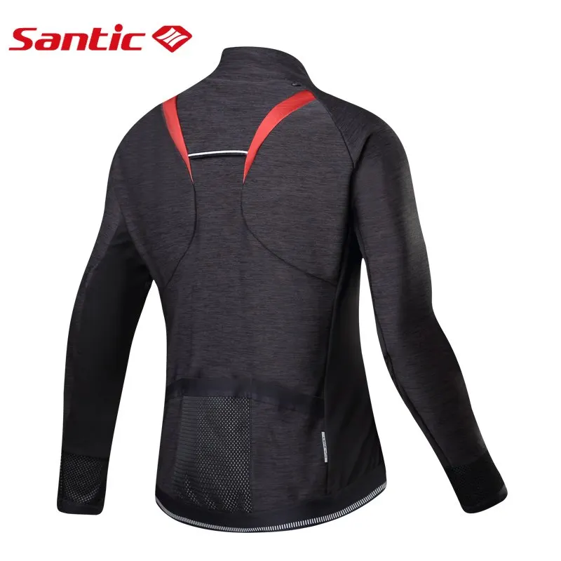 Santic 2019 новые зимние велосипедные куртки сохраняют тепло с длинным рукавом Джерси